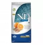 Katėms skirtas N&D OCEAN NEUTERED pa&scaron;aras su silkėmis ir apelsinais, 5 kg
