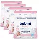 Skalbimo milteliai spalvotiems vaikų drabužiams BOBINI, hipoalerginiai, 1,425 kg, 4 vnt., 76 skalbimų