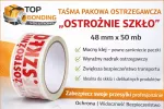 Pakavimo juosta &bdquo;Carefully Glass&ldquo;, 48 mm x 50 m