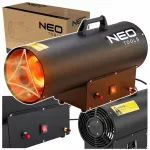 Dujinis &scaron;ildytuvas NEO TOOLS, 50 kW, ne&scaron;iojamas