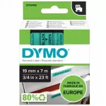 Lipni juostelė DYMO D1 45809, 19 mm, žalia su juodu tekstu, originali