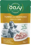 Katėms skirtas OASY konservas su tunu ir krabu, 70 g