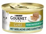 Katėms skirtas pa&scaron;tetas Gourmet Gold su menke ir morkomis, 85 g