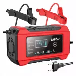 Akumuliatoriaus įkroviklis 12V 6A su LCD ekranėliu, automobiliams ir motociklams, USB