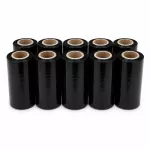 Juoda rankinė plėvelė Mini Rap, 10 cm, 0,25 kg, 23 mikronų, 10 vnt.
