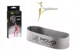 Guminė mini juosta pratimams MINI BAND HARD, su FizjoSztuka.pl logotipu, MOVO RUBBER