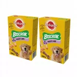 &Scaron;unų sausainiai PEDIGREE Biscrok, kubelių formos, 2 x 500 g