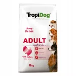 &Scaron;unų pa&scaron;aras TROPIDOG PREMIUM Adult Small kalakutiena ir ryžiai, 8 kg