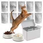 &Scaron;lapių kačių ėdalas Cat Flavours su menkių kepenėlėmis, 10 x 100 g