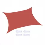 Lauko saulės uždanga, stačiakampė, 1 x 13 m, 98% UV apsauga, raudona