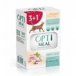 Katilų ėdalas OPTIMEAL su triu&scaron;iena baltame padaže, 4 x 85 g (3+1 rinkinys)