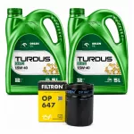 Variklio alyva TURDUS 15W40, 5 l, su URSUS C330/C360 tepalo filtru