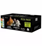 &Scaron;lapi kačių ėdalai PetRepublic, mėsos ir žuvies skoniai, 48 x 85 g