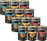 &Scaron;unų konservai RAFI CLASSIC Dolina Noteci, įvairūs skoniai, 12 x 415 g