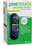 Gliukozės matuoklis OneTouch Ultra Plus Reflect su juostelėmis, lancetėmis ir dėklu, mg/dl