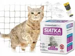 Balkono komplektas 2x3 m su tankiu kačių tinklu, 28x28 mm akutės, be gręžimo