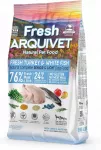 Pusiau drėgnas pa&scaron;aras vyresniems &scaron;unims Arquivet su kalakutiena ir balta žuvimi, 2,5 kg