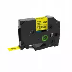 Lipni juostelė Brother TZ-631 TZE-631, 12 mm x 8 m, geltona su juodu tekstu