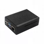 Raspberry Pi 4 juodas aliuminis au&scaron;inimo korpusas