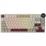 Mechaninė klaviatūra RK N80 75% RGB, rudi jungikliai, &bdquo;Hot Swap&ldquo;, trijų režimų
