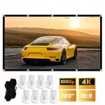 100 colių sulankstomas kino ekranas