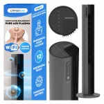 Stulpinis ventiliatorius su WIFI, 12 greičių, PURE plazminė jonizacija, juodas, XL
