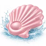 Pripučiamas čiužinys SHELL XXL, rožinis, 160 x 150 cm