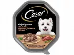 &Scaron;unų konservai CESAR su jautiena ir kalakutiena padaže, 150 g