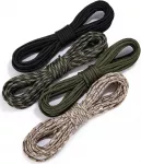 Paracord 4 mm virvių rinkinys, 48 m, 4 spalvos, 9 gyslos, iki 280 kg