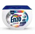 Skalbimo kapsulės spalvotiems drabužiams Enzo Deluxe Elite Color, 40 vnt., 3in1