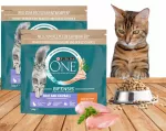 Sausas ėdalas katėms PURINA su kailio priežiūra ir plaukų kamuoliukų kontrole, 2 x 1,4 kg