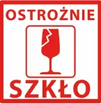 Lipnios etiketės &bdquo;Carefully Glass&ldquo;, 74x74 mm, 100 vnt., kvadratinės