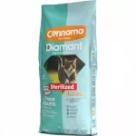 Sausas pa&scaron;aras sterilizuotoms katėms DIAMANT PREMIUM Micio su žuvimi, 15 kg