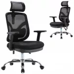 Ergonominė reguliuojama biuro kėdė su pasukamu mechanizmu