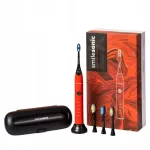 Elektrinis dantų &scaron;epetėlis SMILESONIC EX, 5 režimai, raudonas