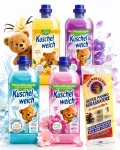 Skalbinių mink&scaron;tiklis Kuschelweich, kvapų rinkinys, 4 x 1 l