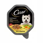 &Scaron;unų drėgnas maistas CESAR su vi&scaron;tiena, ryžiais ir daržovėmis, 150 g