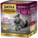Balkono tinklas katėms 2x3 m, sustiprintas UV viela, montuojamas be gręžimo