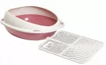 Atvira kačių tualeto dėžė Georplast Large 57x40x19 cm su kilimėliu