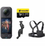360&deg; veiksmo kamera Insta360 X5 su dviračio priedų rinkiniu