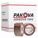 Ruda pakavimo juosta 48 mm x 132 yd, Pakova, 36 vnt.