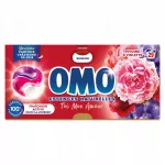 Skalbimo kapsulės OMO 3-in-1, bijūnų ir violetinių kvapo, 29 vnt.