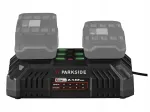 Dvigubas greitas akumuliatorių įkroviklis PARKSIDE PDSLG 20V, 2 x 4,5A, 220W