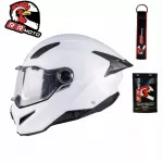 Motociklo &scaron;almas AXXIS GHOSTFIGHTER SV SOLID A0, perlinės baltos spalvos, blizgus