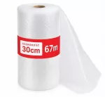Dvisluoksnė oro burbulų plėvelė, 30 cm x 67 m rulonas
