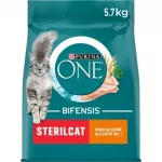 Sausas kačių maistas Purina ONE su vi&scaron;tiena sterilizuotoms katėms, 5,7 kg