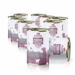 &Scaron;unų konservai PUPIL su ėriena, 10 x 400 g