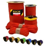 Paracord virvė EDCX 4 mm, 30 m, avietinės spalvos, pagaminta Lenkijoje