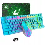 Belaidė klaviatūra ir žaidimų pelė su RGB ap&scaron;vietimu