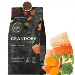 Sausas ėdalas katėms Grandorf Fresh Salmon, su la&scaron;i&scaron;a, 400 g